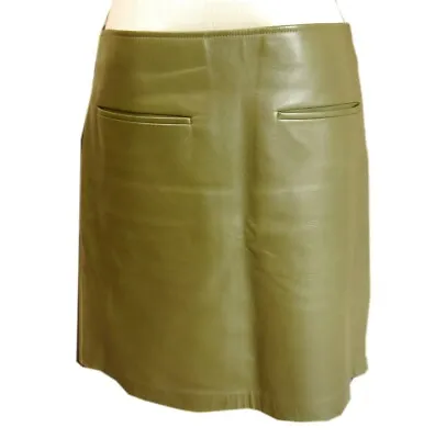 Authentic Celine Vintage Leather Skirt Lambskin Size 38 • $300
