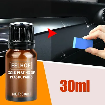 $13.62 • Buy 30ml Plastic Parts Refurbish Agent Car Interior Dashboard Restorer & Sponge Set