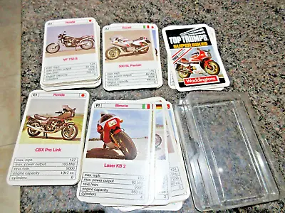 RARE VINTAGE Top Trumps Card Game - SUPER BIKES - WADDINGTONS • £5.99