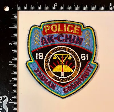 VINTAGE OBSOLETE Police Ak-Chin Indian Community Arizona Patch • $15