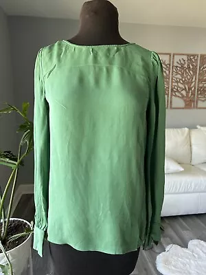 J Crew Women 100% Silk Blouse Shirt Top  • $9.99