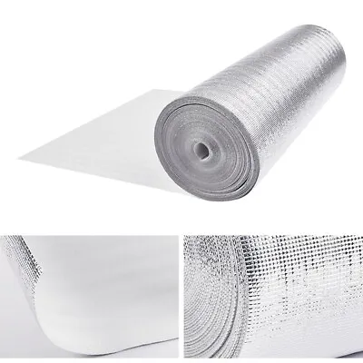 Foil Insulation Aluminium Barrier Thermal Shed Wall Radiator Heat Reflector Roll • £8.95