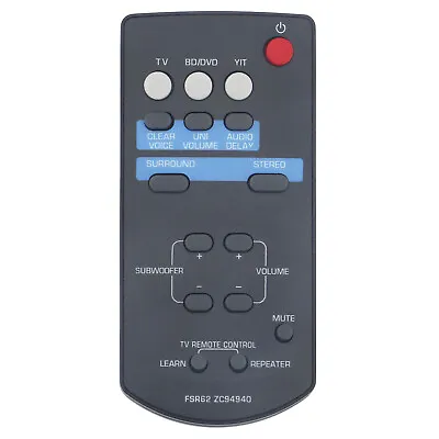 $26.99 • Buy FSR62 ZC94940 Remote Control For Yamaha YAS-201 YAS-201BL YAS-CU201 Soundbar