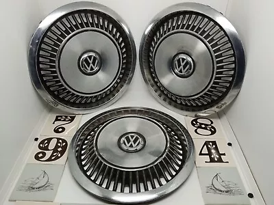 1979-1984 VW Volkswagen Rabbit MK1 13  Hubcaps (3) Wheel Covers Vintage Classic • $167.99