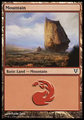 Magic The Gathering MTG Mountain (241) Avacyn Restored   LP • $0.99