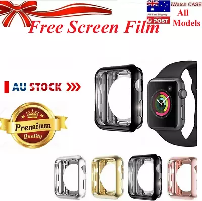 $2.69 • Buy  Apple Watch Silicone TPU Bumper Case Cover 1/2/3/4/5/6  IWatch 38/42/SE/40/44mm