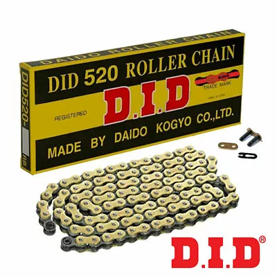 Zontes 125 G1 ABS 2021-2023 DID Gold & Black Motorcycle Chain 520-112 • £34.99