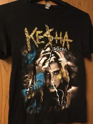 £38.94 • Buy Kesha - Cannibal - 2011 Tour - Black Shirt - Faded Tag
