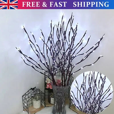 £8.66 • Buy 20 LED Romantic Branch Twigs Lights Light Up Willow Branches Home Festival Decor