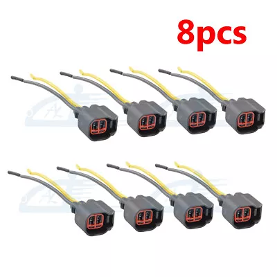 $9.59 • Buy 8pcs EV6 EV14 USCAR Fuel Injector Connector Pigtail Harness For Dodge LS2 LS3