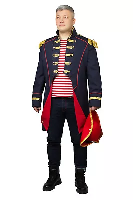 Fancy Dress Costume Soldier Napoleon Jacket Uniform Carnival Theatre Party • £77.46