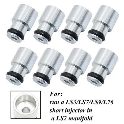 $16.79 • Buy 8Pcs To A LS1 LS2 Manifold LS3 LS7 Shorty Fuel Injector Adapter Spacer