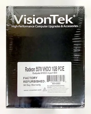 VisionTek 401005 Radeon 5570 VHDCI 1GB PCIE VGA Video Graphics Card • $75.95