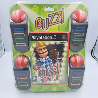 £33.99 • Buy Buzz The Big Quiz & Set Of 4 Buzzers Video Game Playstation 2 PS2  New