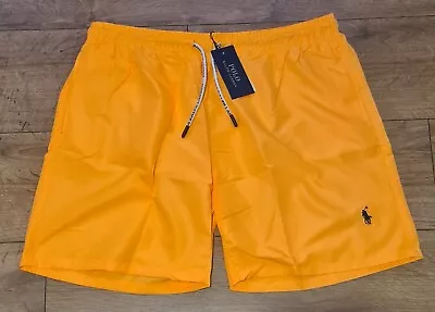 Ralph Lauren Polo  Swimming Shorts Trunks Swimwear 34  Waist Light Orange #11 • £17.90