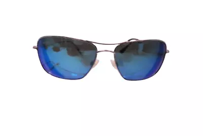 Maui Jim Sunglasses MJ-246-17 WIKI WIKI Silver Frames With Blue Mirrored Lenses • $32