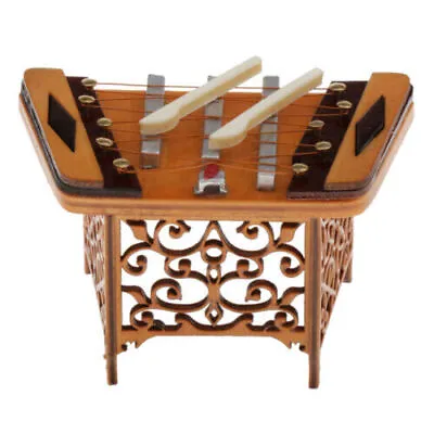 1/12 Scale Dollhouse Miniature Dulcimer Music Room Chinese Classical Instrument • $16.99