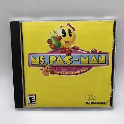 Ms. Pac-Man: Quest For The Golden Maze PC 2001 CD-ROM Game. • $12.15