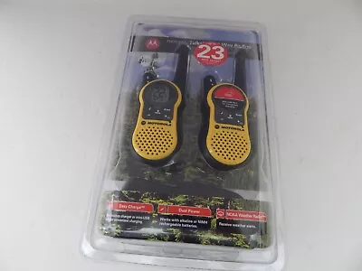 Motorola Talkabout MH230R Yellow Handheld 22Channels Two Way Radio 23 Mile New • $89.99