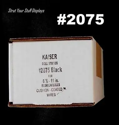 1 Doz KAISER #2075 BLACK STANDS. 6.5 -10  Tall Dolls WWF/WWE7 -8  NECA 8  MEGO • $29.25