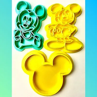 Set Of 3 Of Micky Mouse Cookie Cutters • £9.99