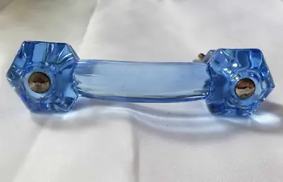 Blue Glass Vintage Style Cabinet Handle/drawer Pull • $25