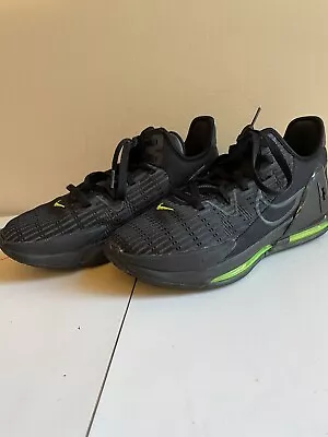 Size 8.5- Nike LeBron Witness 6 Black Anthracite Volt 2022 • $50