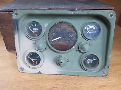 FORD M151 Mutt Jeep Instrument Dash Board Panel & Gauges Vietnam Use? - As Found • $157.87