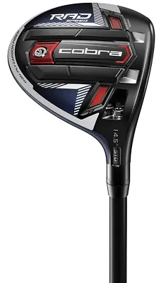 Cobra Golf Club RADSpeed Red/Peacoat 14.5* 3 Wood Stiff Graphite New • $129.99