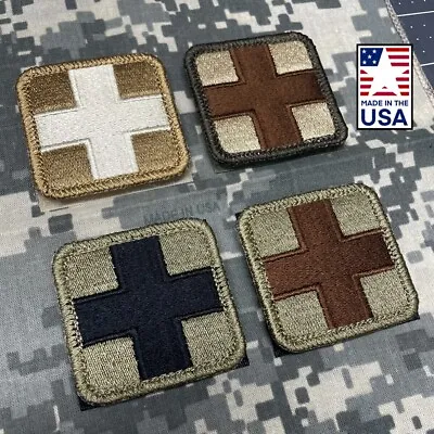 Medic Patch Military First Aid EMT EMS Responder Red Cross Hook Loop MADE IN USA • $6.99