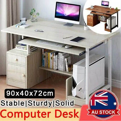 $27.41 • Buy Office Computer Desk Laptop Table Home Study Workstation Drawer Storage Cabinet