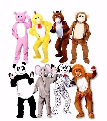 £49.95 • Buy Adult Big Head DELUXE MASCOTS Fancy Dress Festival Sports Animal Event Character