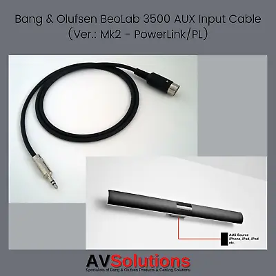 Bang & Olufsen B&O BeoLab 3500 (Mk2 - PL) To IPod IPad IPhone PC TV Cable 3 M • £21.99