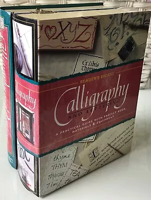 Vtg Reader's  Digest Crafts Calligraphy & Lettering Set W/InkNibsPaper Book • $20