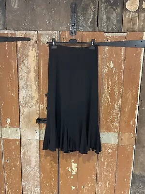 SALOOS Long Skirt Black Women's Size 12 • £12.99