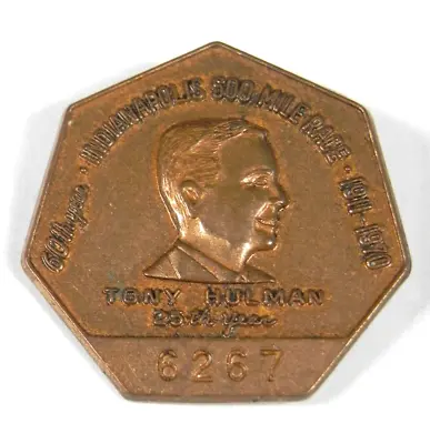 1970 INDIANAPOLIS INDY 500 PIT PASS BADGE Bronze PRESS MEDIA PIN Pinback • $34.50