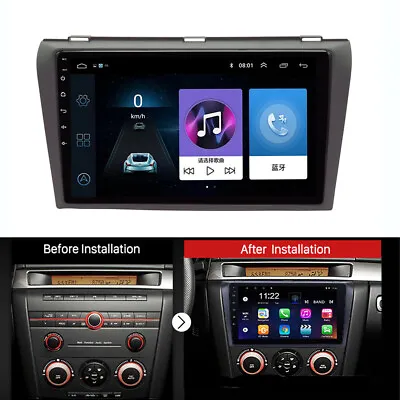 For Mazda 3 2004-2009 9'' Radio GPS Navigation Head Unit Navi Player Android 8.1 • $206.90