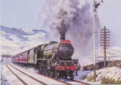 LMS BR Jubilee Railway Engine Loco Steam Train Christmas Xmas Card • £1.95