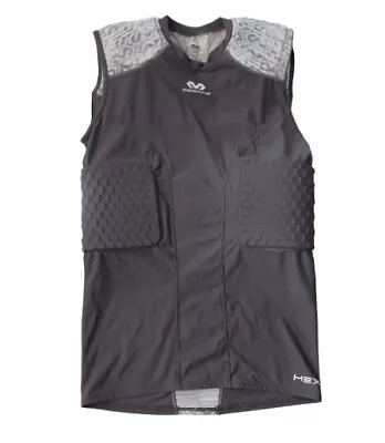 McDavid Protective Gear Shirt Large Gray Hex Sleeveless Padded Top • $10.99