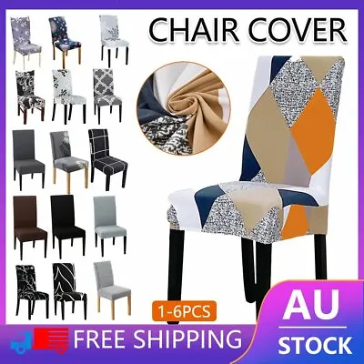 $6.99 • Buy Stretch Chair Cover Seat Covers Spandex Lycra Washable Banquet Wedding Party