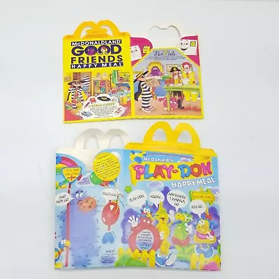 Good Friends Play-Doh 85 87 McDonald's Happy Meal Box Vintage Ronald Hamburglar • $24.96