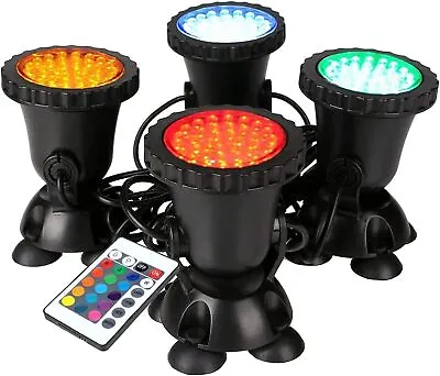 GreenSun LED Lighting Garden Pond Light Underwater RGB Spot Lights Color Chan • £37.26