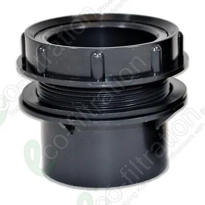 50mm Threaded Tank Connector Koi Fish Pond Pump Filter Pipe Fitting • £6.95