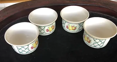 Villeroy & Boch Basket Oven To Table Set Of 4 Ramekins 2 3/4  Diameter • $53.20