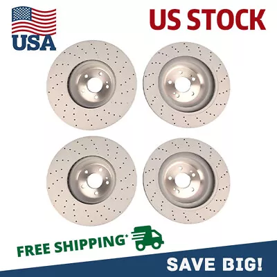 For Mercedes W222 S550 S550e Turbo Set Of Front & Rear Brake Disc Rotors • $430.96