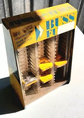 Vintage  Buss Fuses Auto Store Metal Counter Top Display With Fuse Boxes • $50