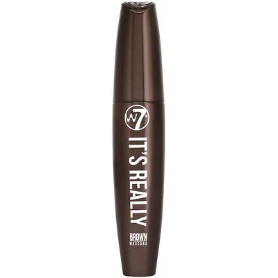 W7 It's Brown Really Brown Mascara - Natural Looking Thick Lashes Eyes Brush • £4.19