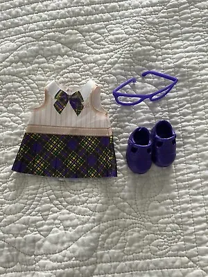 $3.99 • Buy Littles By Baby Alive School Outfit, Dress Shoes And Glasses