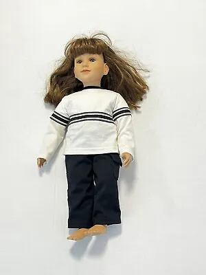 Vintage My Twinn Doll 1996/97 Brown Hair Blue Eyes 23” Posable Read • $34.95