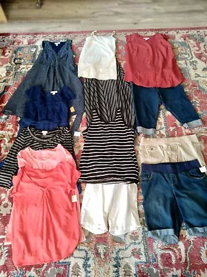 Lot Of 13-piece Maternity Clothes Size S-l • $25